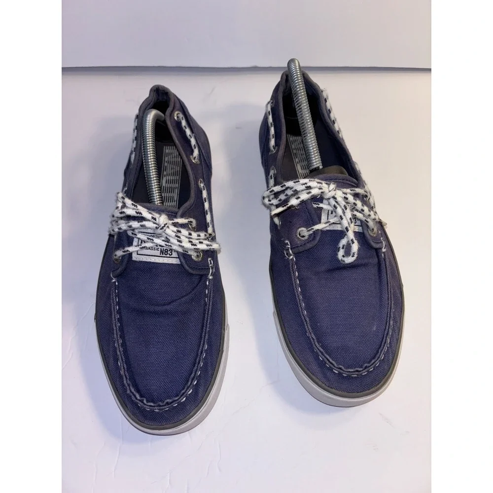 Nautica Seaworthy Craftsmanship Classic 9 N83 Sailing Boat Shoes Men  Navy White
